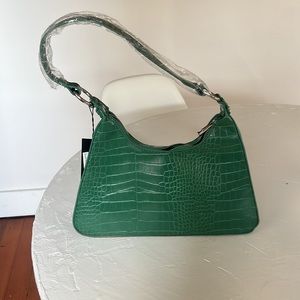 Brand New Nastygal Emerald green shoulder purse